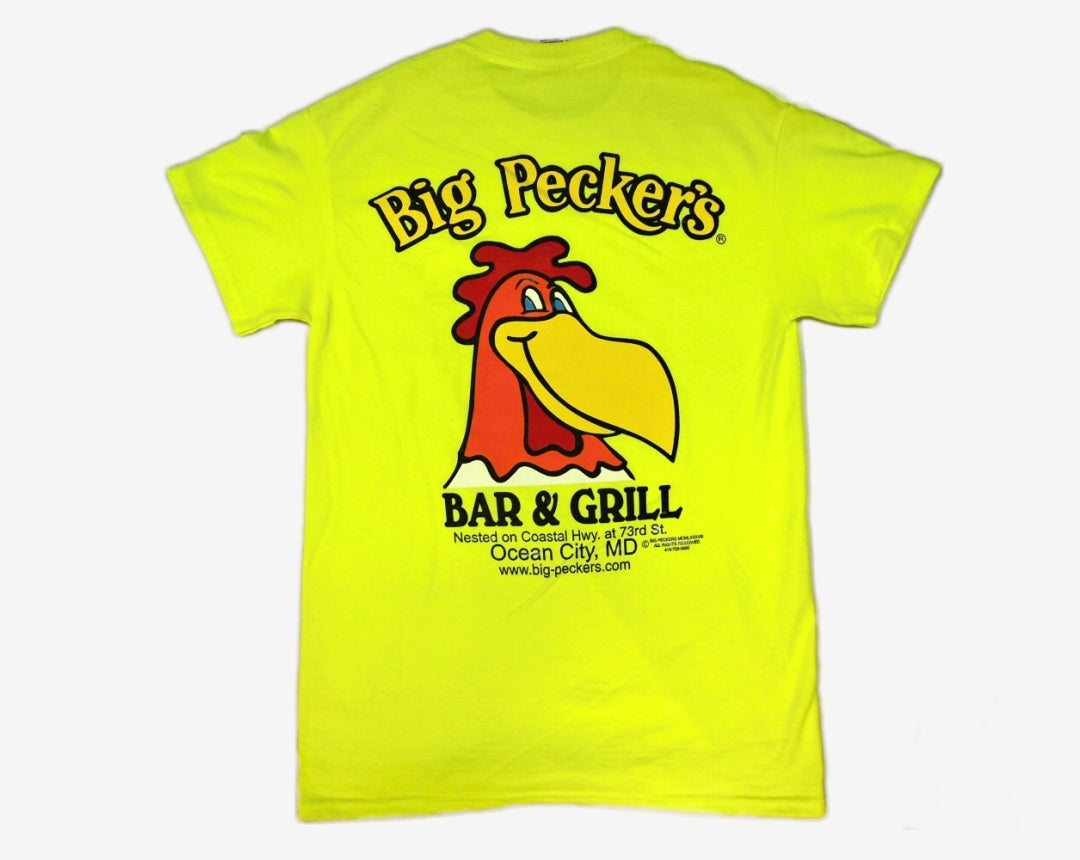 Neon Big Pecker's (T-shirt) - XXX-Large, Neon yellow image