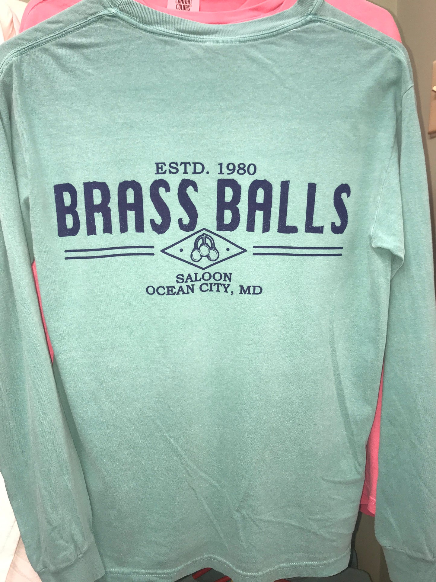Brass Balls Saloon Long Sleeve Pocket Tee Shirt image 5