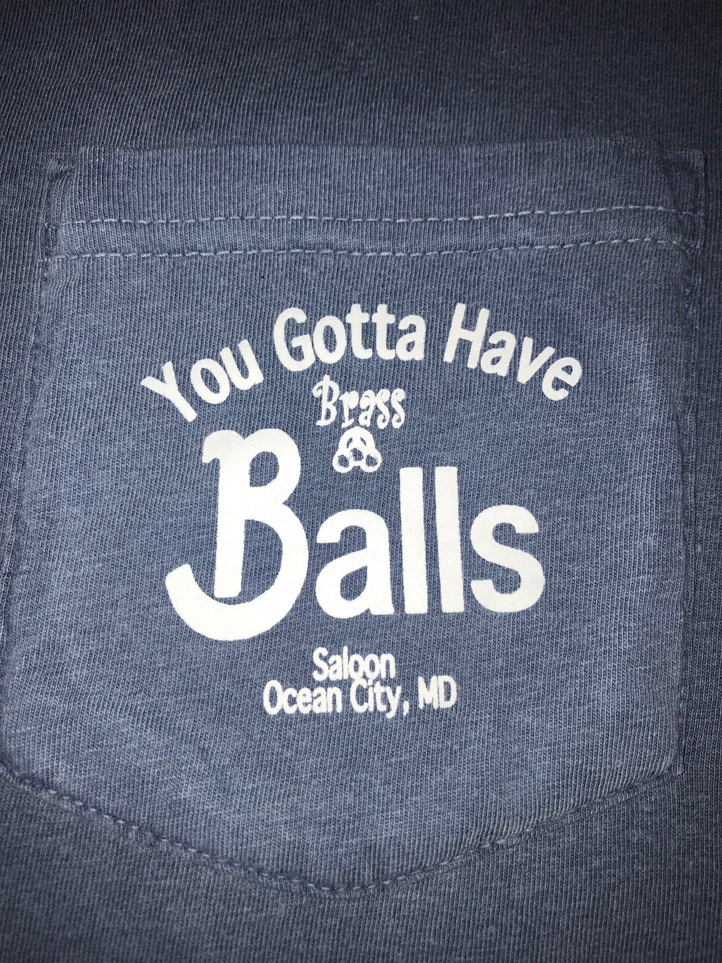 Gotta Have Brass Balls Garment Dyed Pocket Tee Shirt image 6