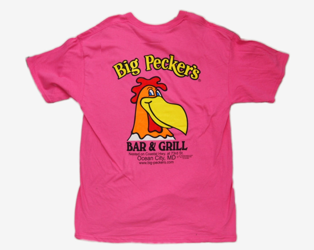 Big Pecker's Original Tee Shirt - XXX-Large, Azelia Pink image