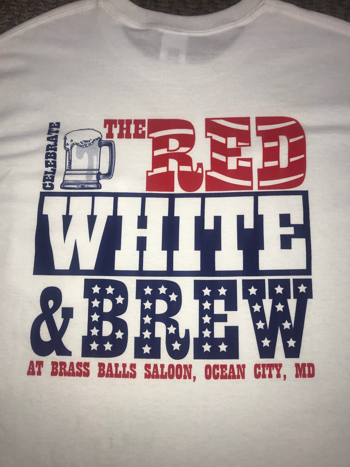 Brass Balls Red, White & Brew Pocket Tee Shirt image 2