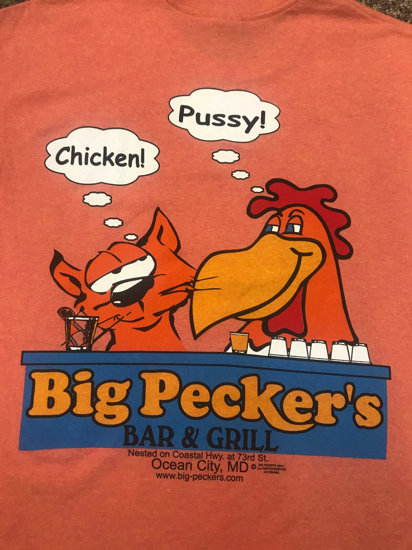 Big Pecker's Chicken/Pussy Tee Shirt image 0